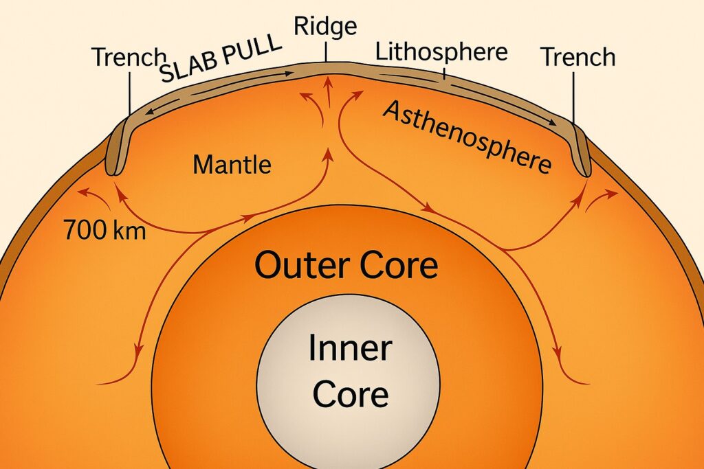 Convection Current inside Earth