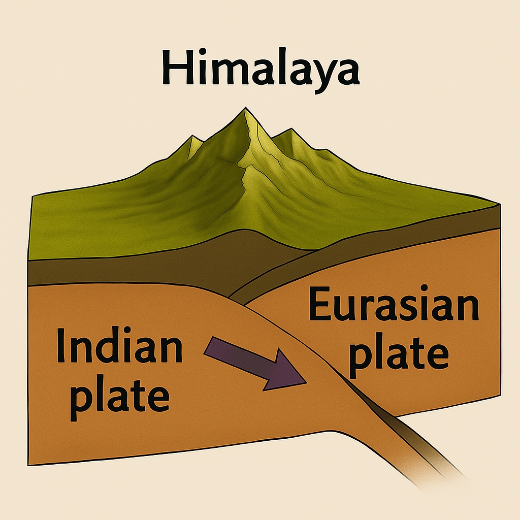 Formation of Himalaya image