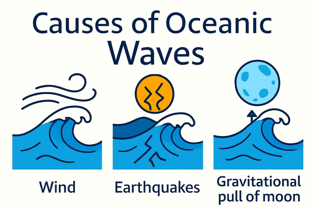 Causes of Oceanic Wave