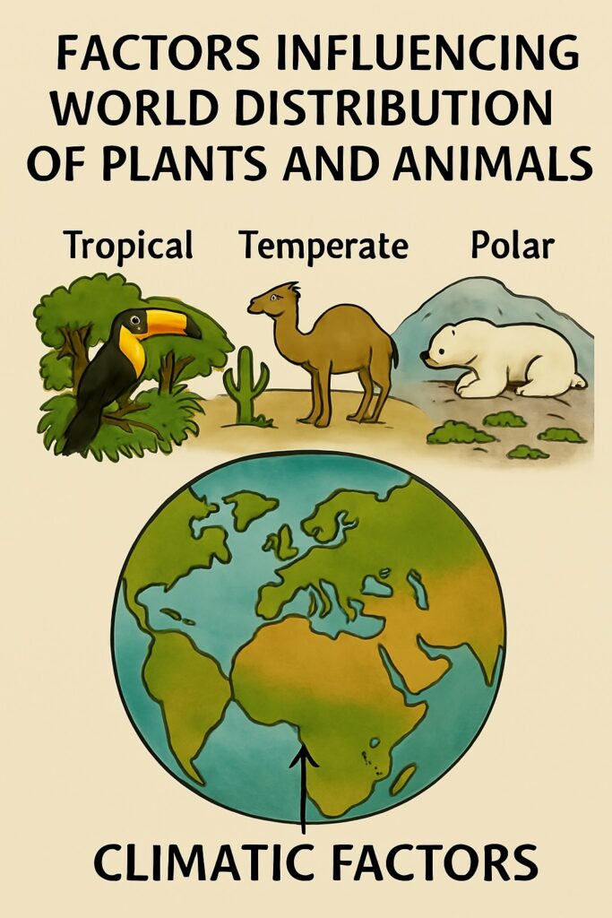 Climatic Factors for Distribution of Plants and Animals