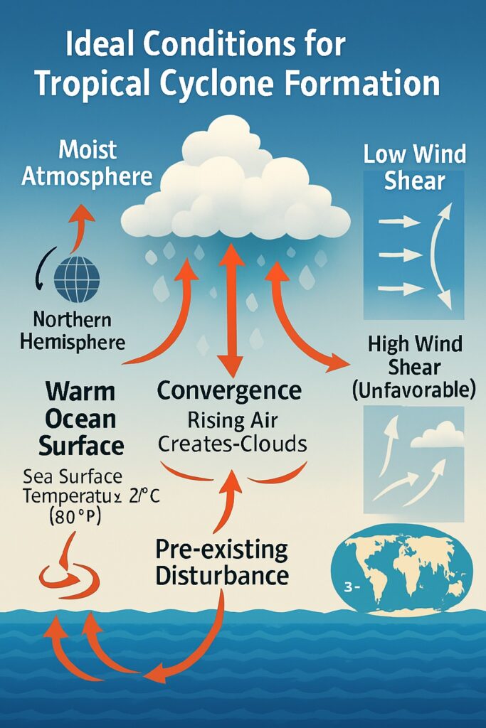 Condition for Development of Tropical Cyclone