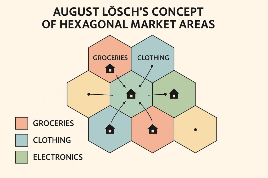 Different Size of Hexagonal area in Los Model