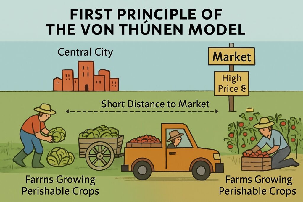 First Circle of Von Thunen Model