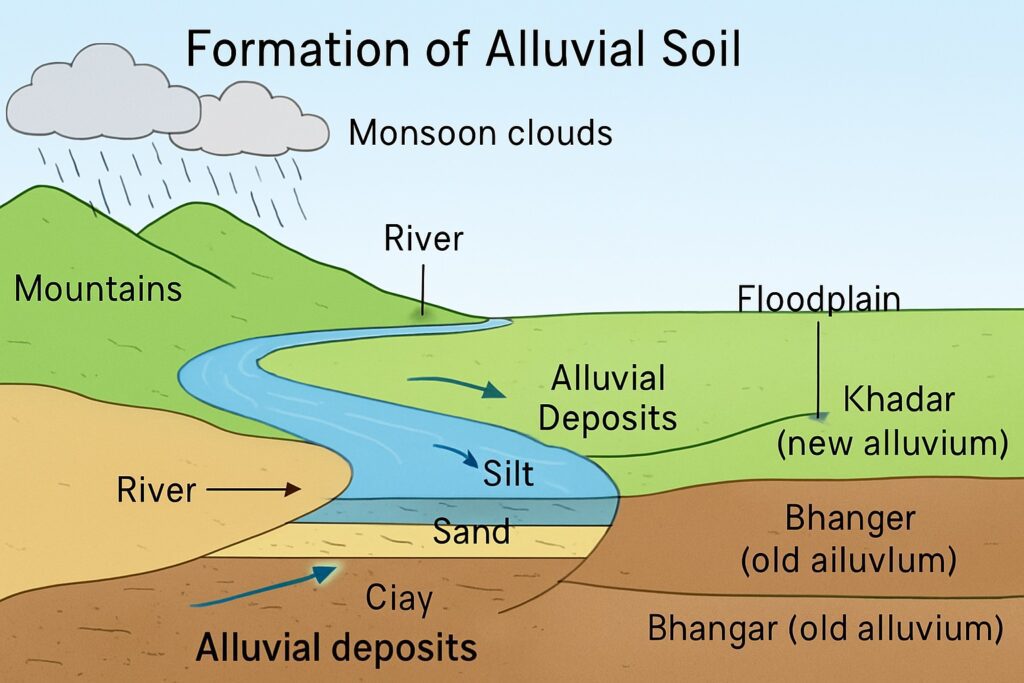 Formation of Alluvial Soil