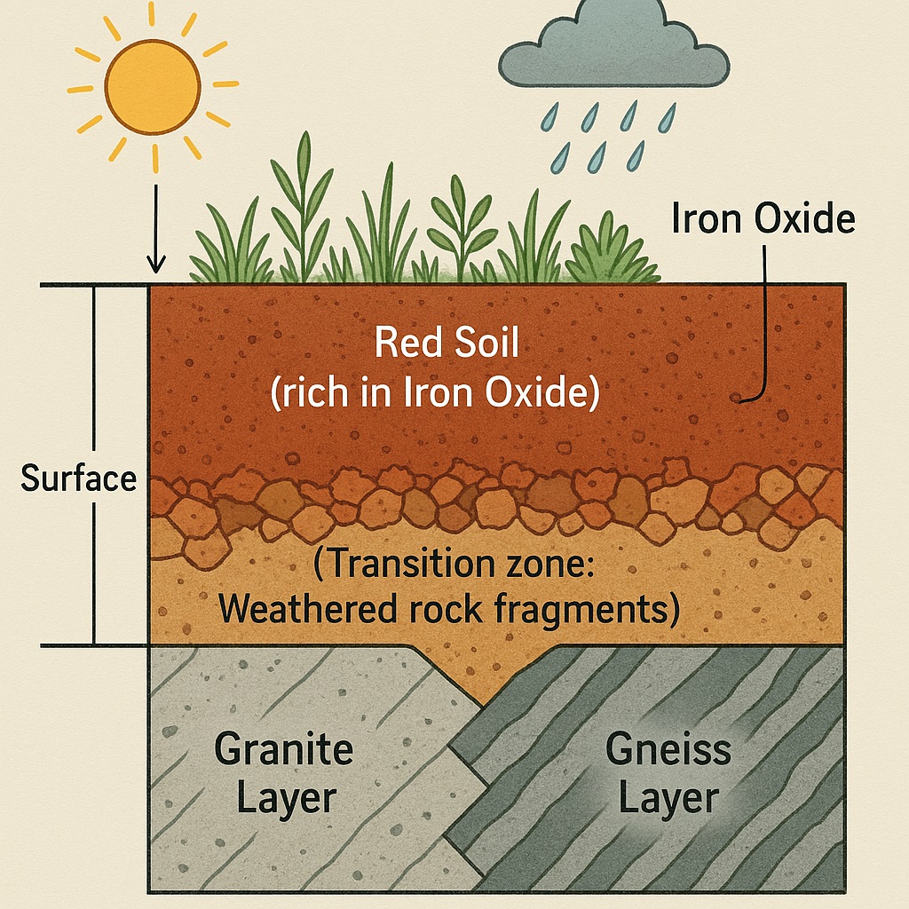 Formation of Red Soil