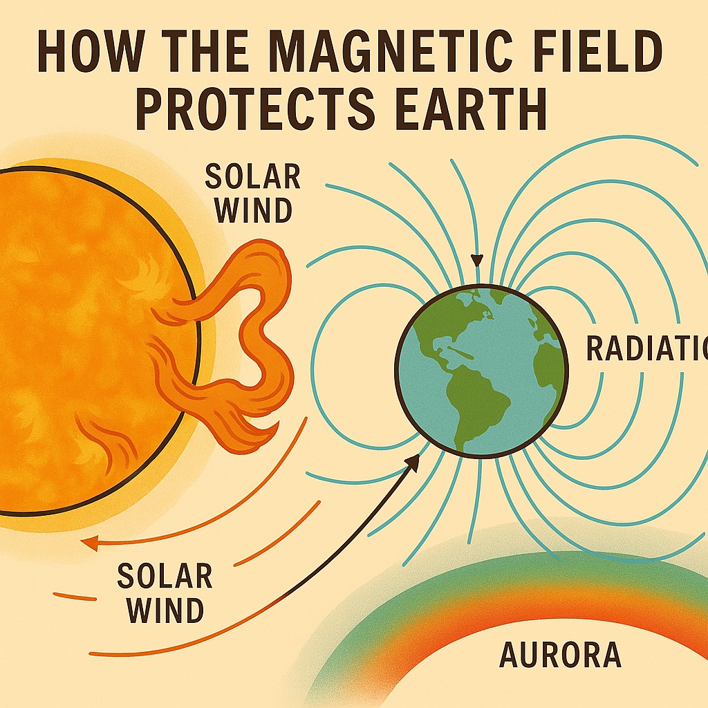 How Earth Magnetic Field Protect us
