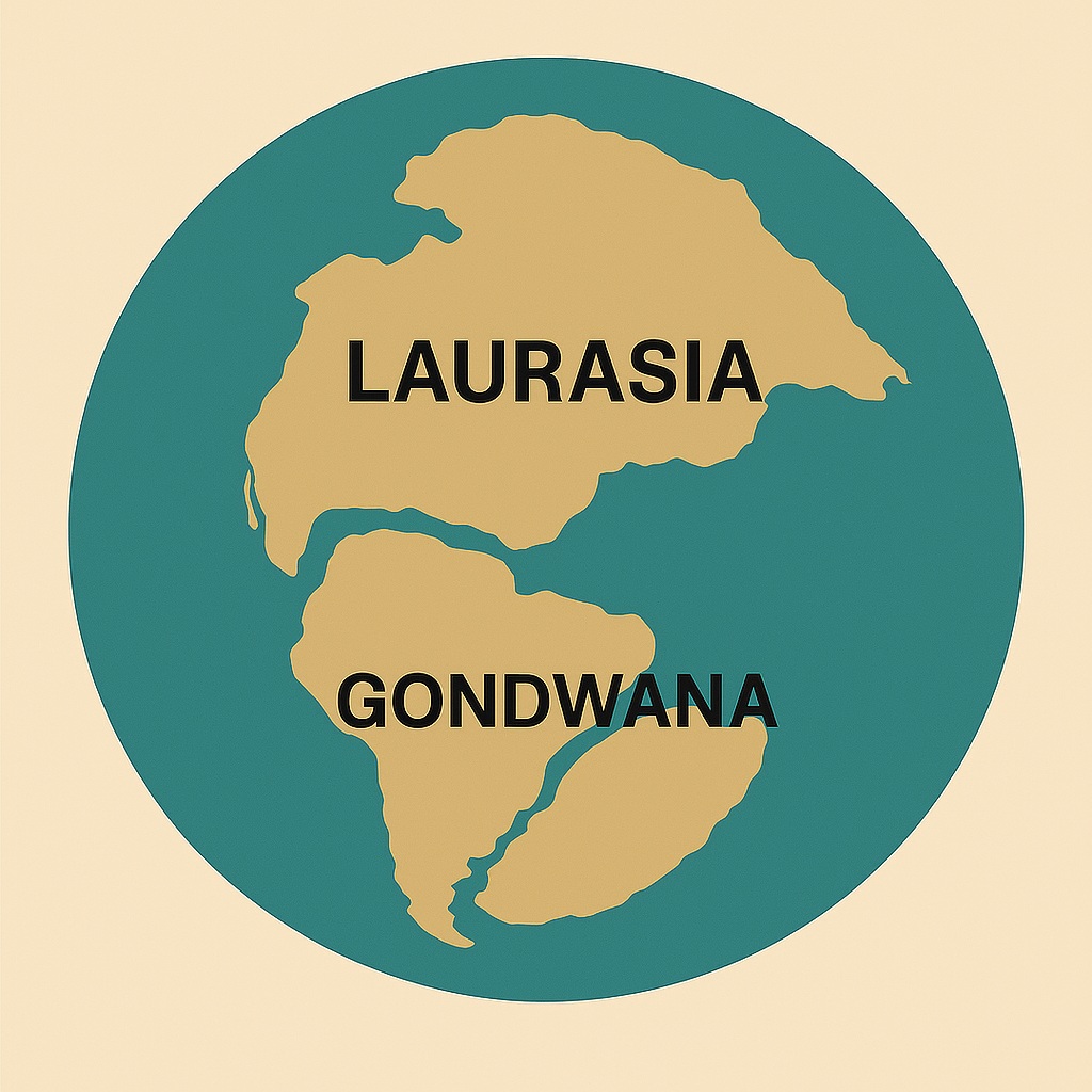 Laurasia and Gondwana