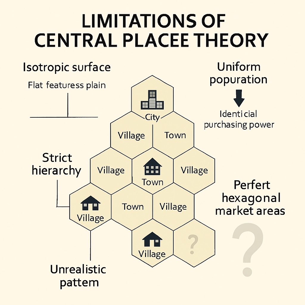 Limitation of Central Place Theory