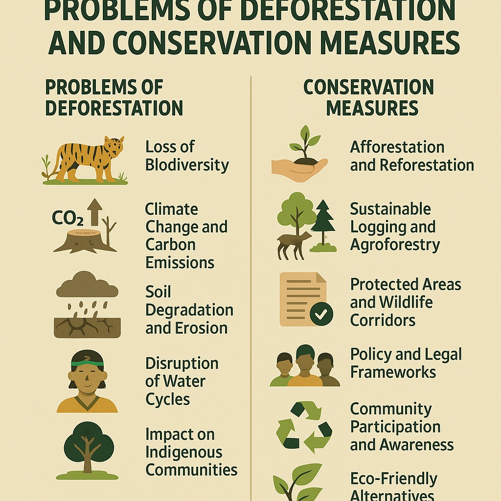 Problems of Deforestation and Conservation Measures