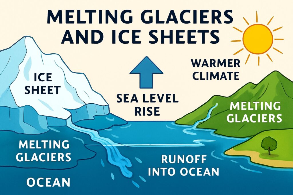 Sea Level Rise by Melting ice
