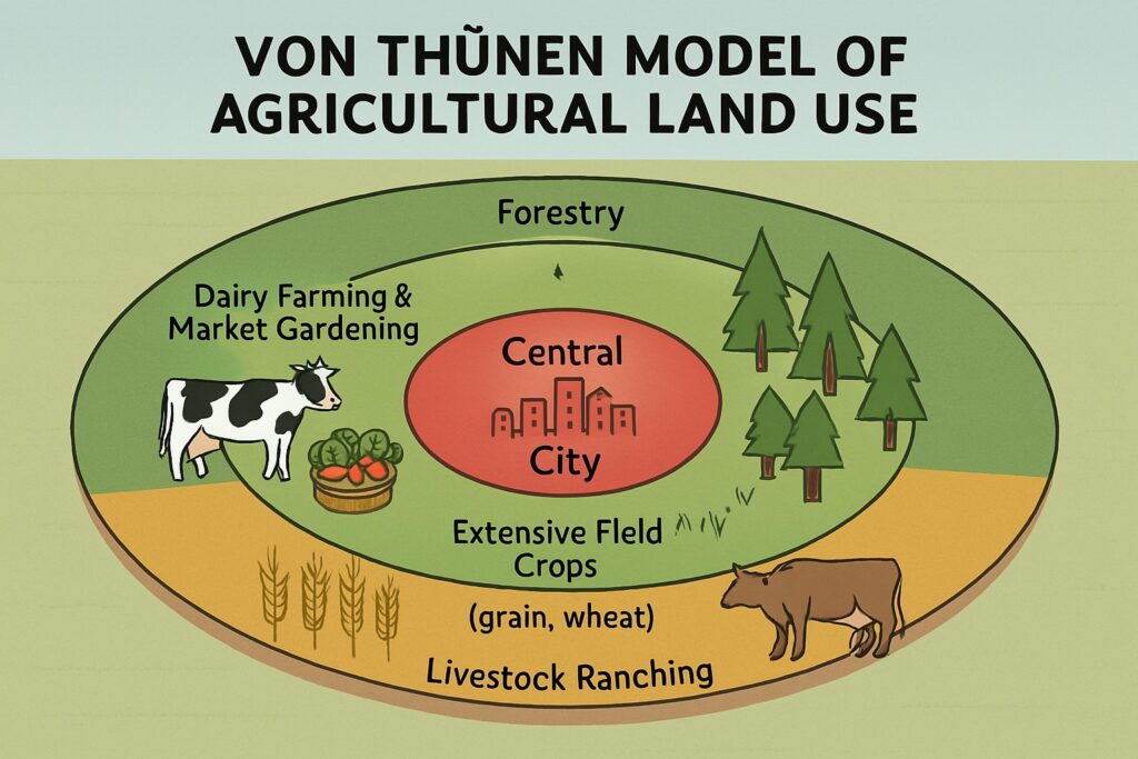 Von Thunen Model of Agricultural Location