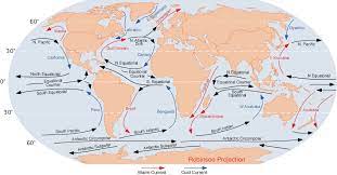 Oceanic Current What are the forces that influence ocean currents? Describe their role in fishing industry of the world.
