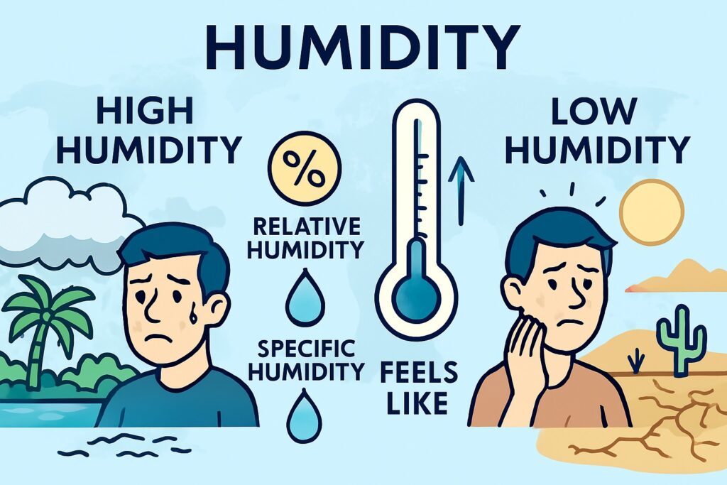 Difference between Absolute and Relative Humidity
