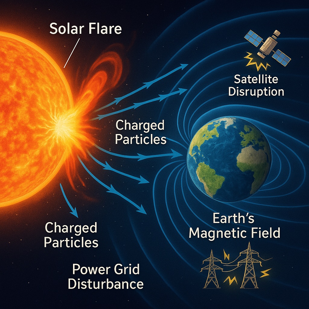 Effect of Solar Flares