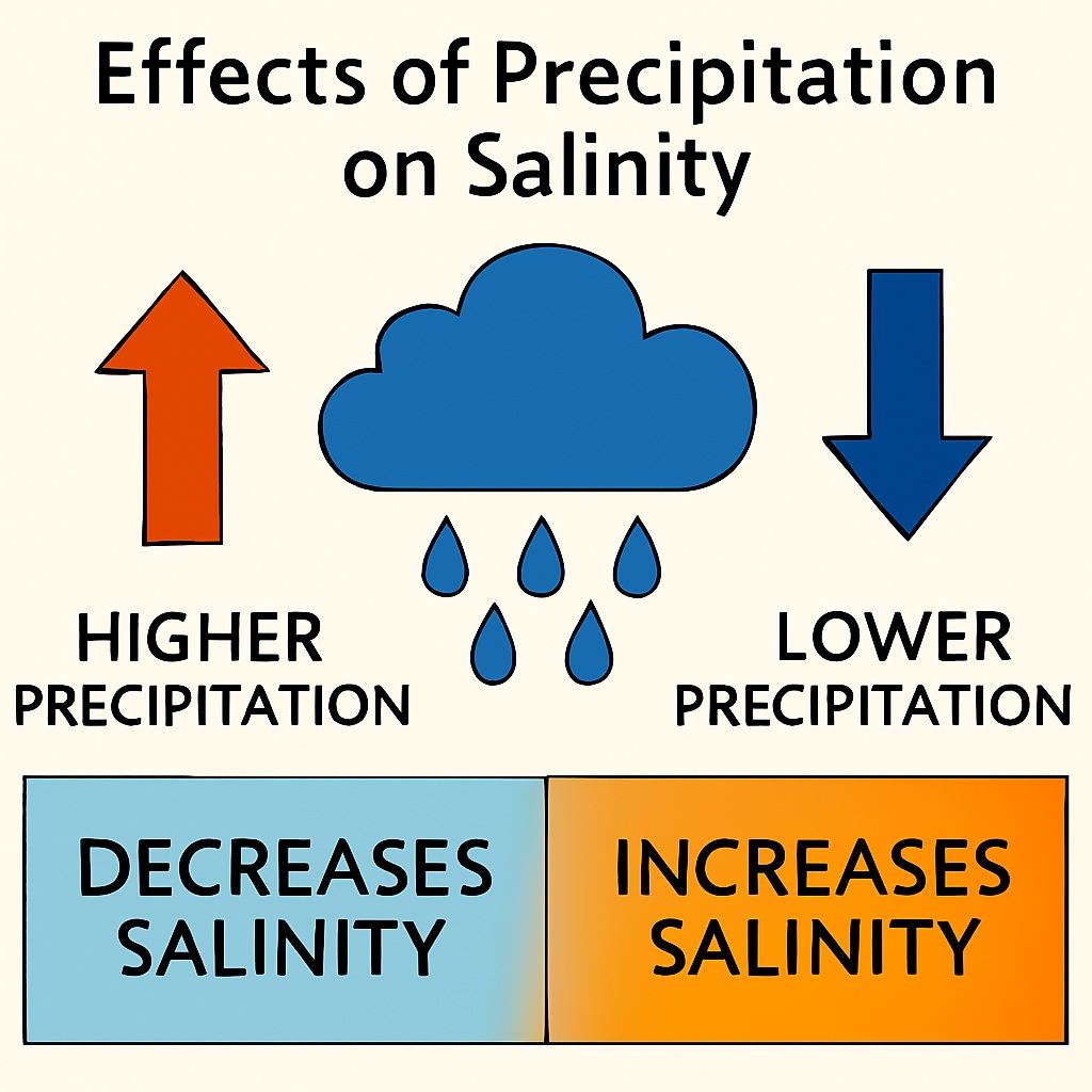 Effects of Precipitation on Salinity