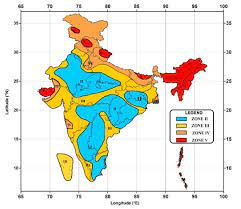 List of Earthquake Zones in India