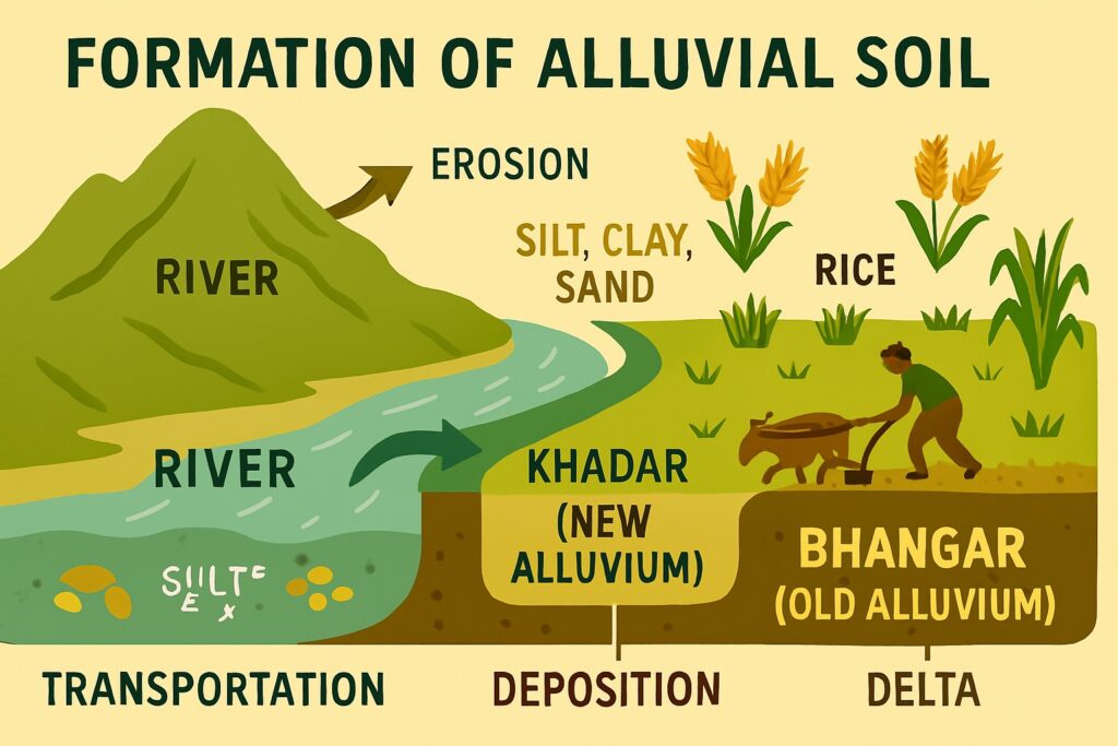 Formation of Alluvial Soil