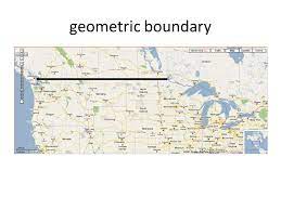 Geometrical boundaries
