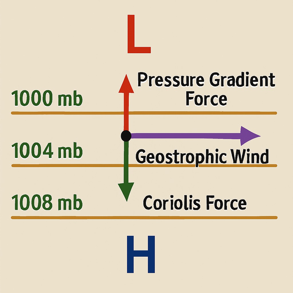 Forces on Geostrophic Wind