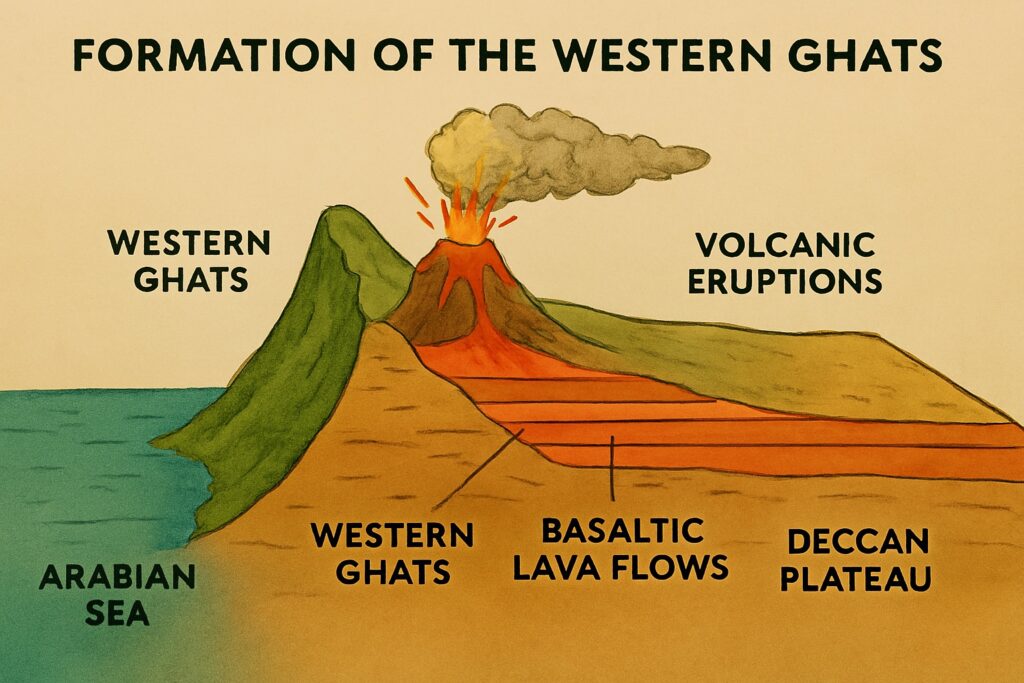 Formation of Western Ghats
