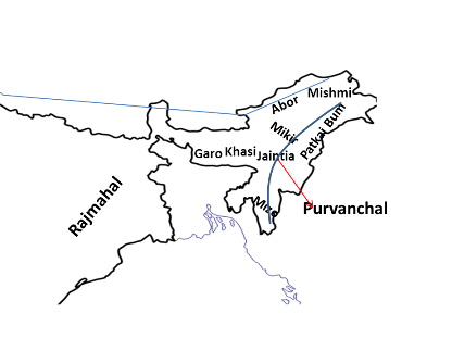 Khasi Hill Map