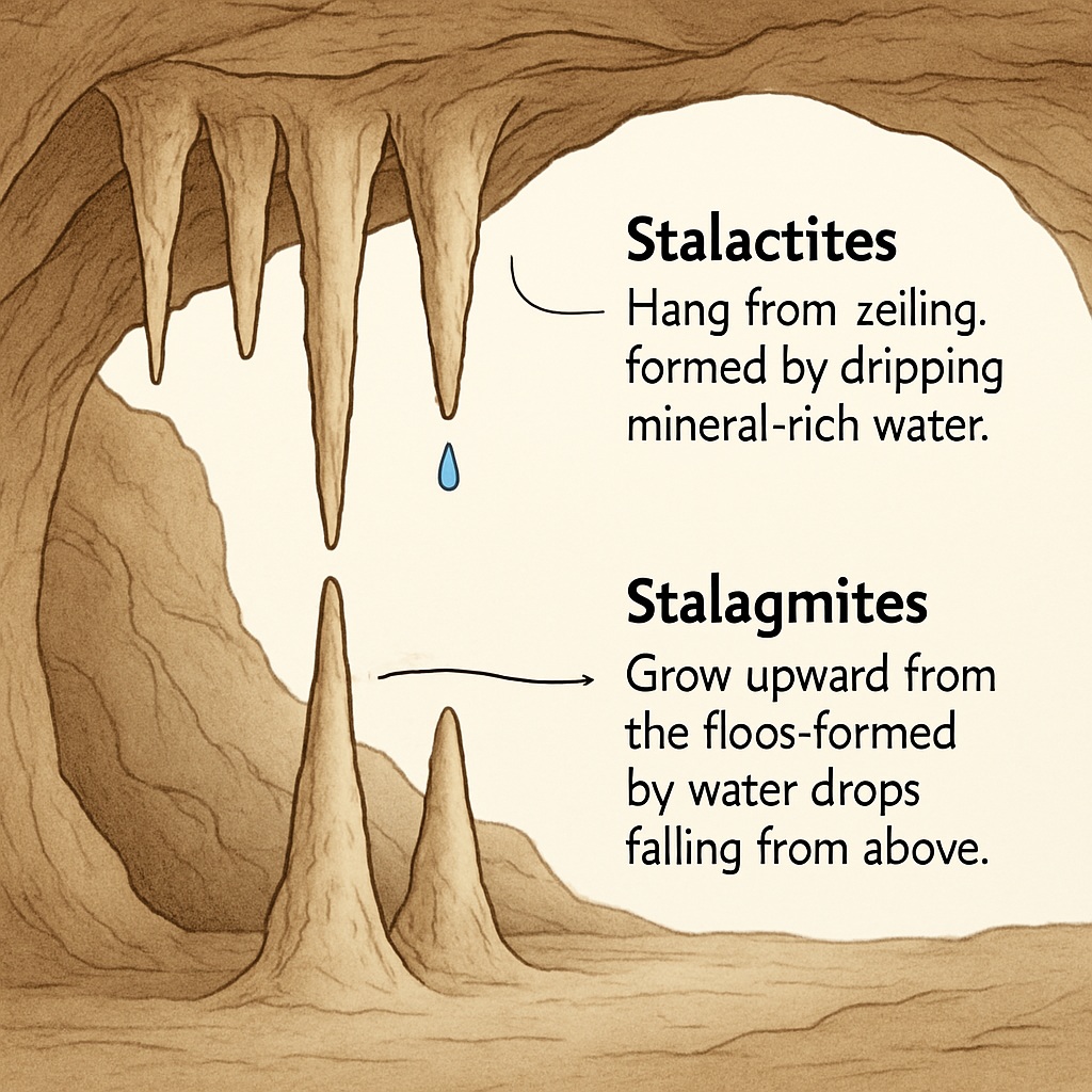 Stalactites and Stalagmite
