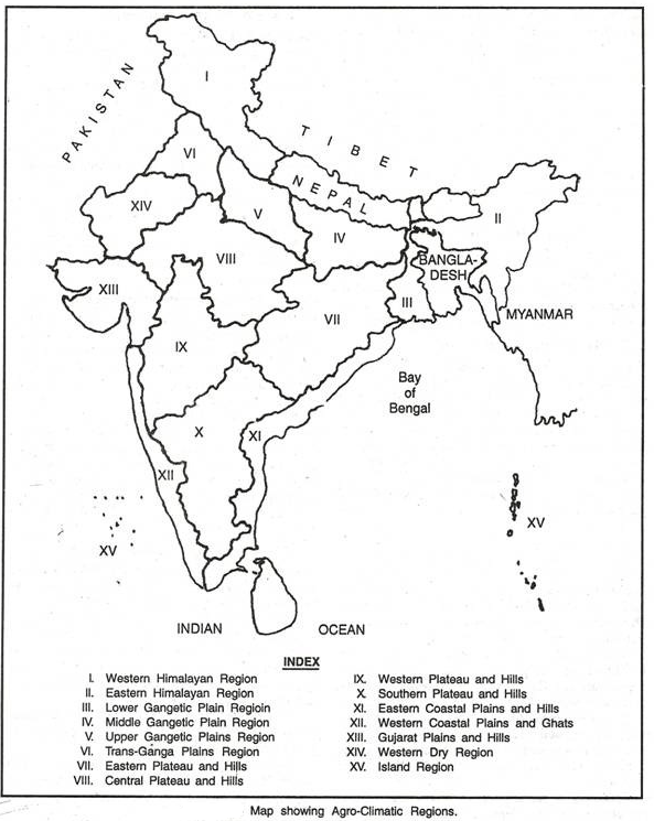 Agro Climatic Regions of India