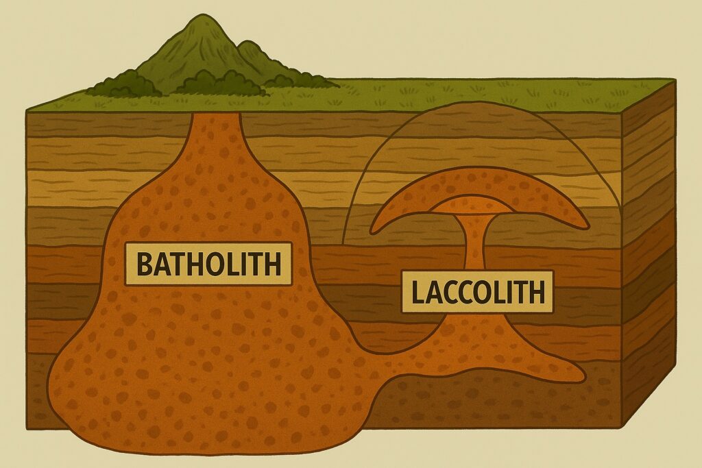 Batholith and Laccolith Rocks