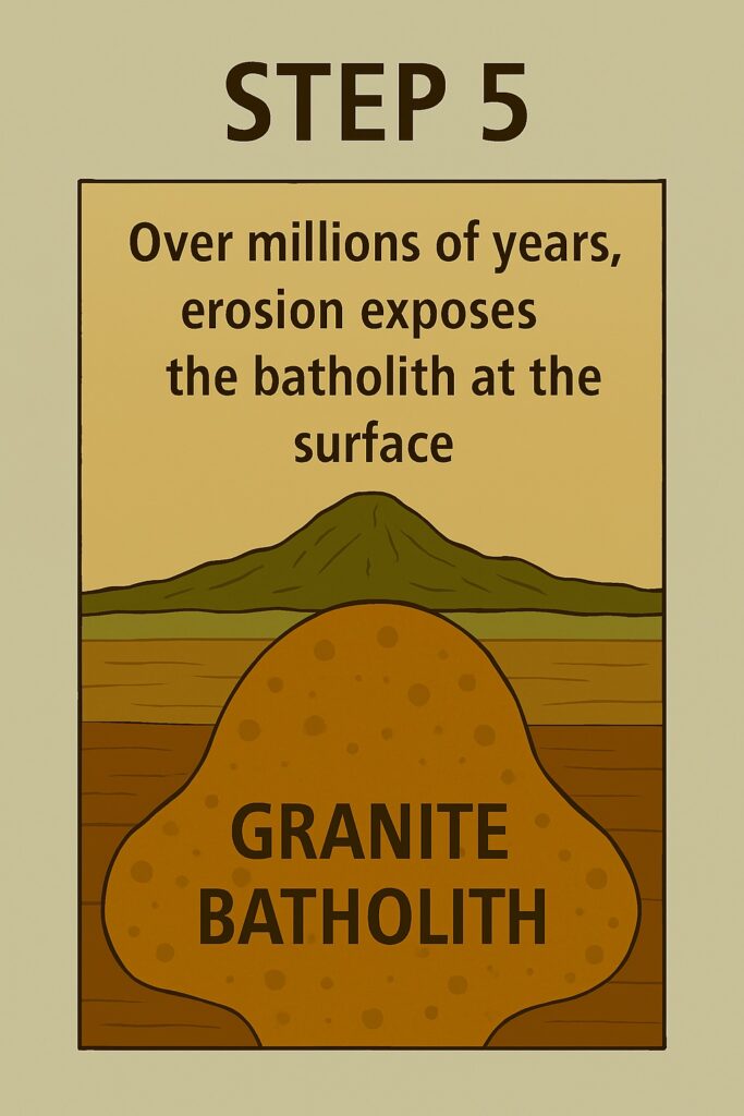 Exposure of Batholith Rocks