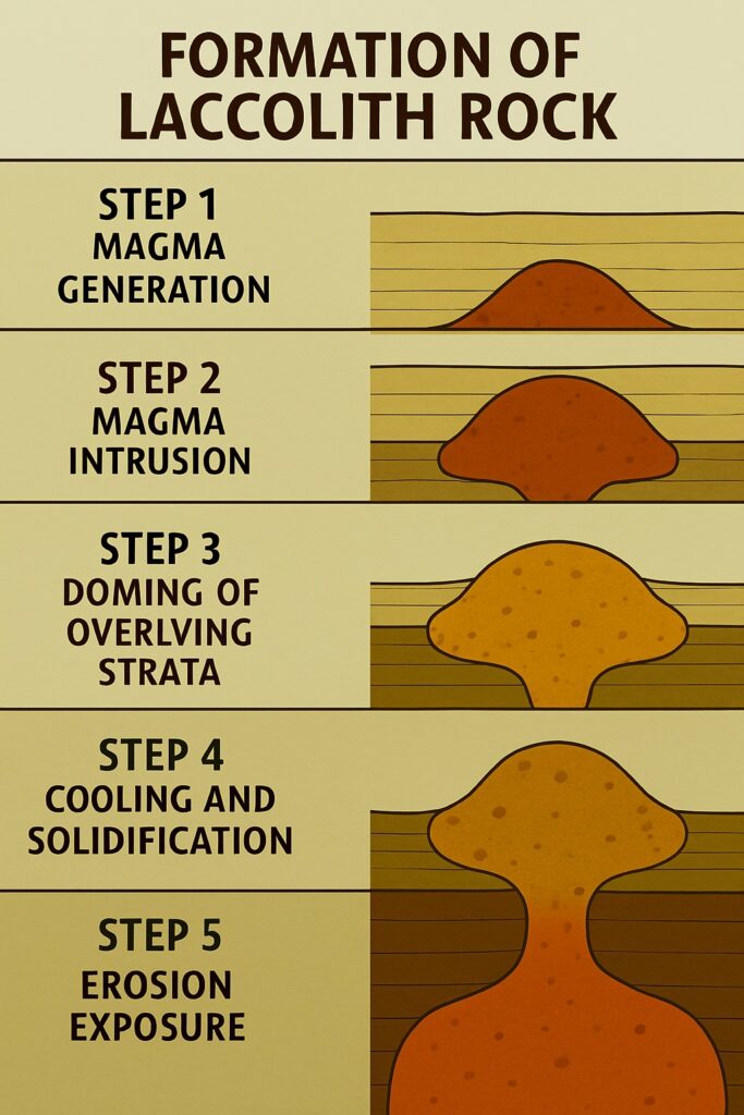 Formation of Laccolith Rocks