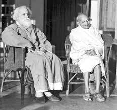 What was the difference between Mahatma Gandhi and Rabindranath Tagore in their approach towards education and nationalism