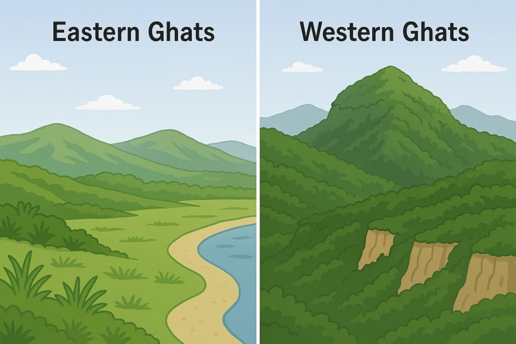 Eastern Ghat vs Western Ghat