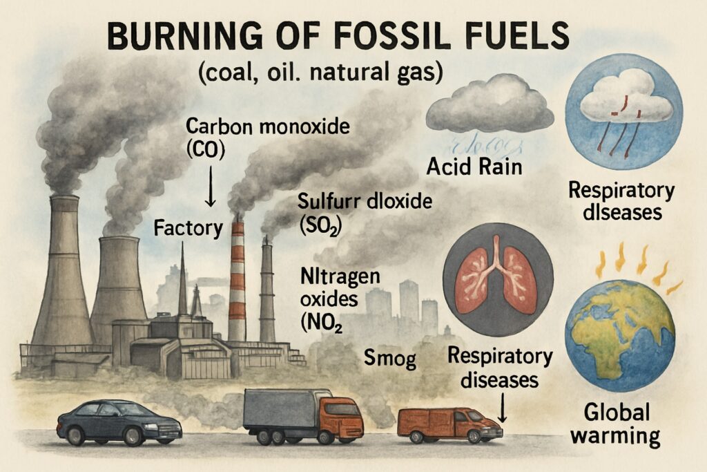 Burning of Fossil Fuel
