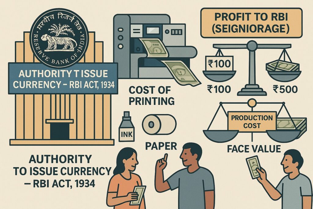 Currency Printing by RBI