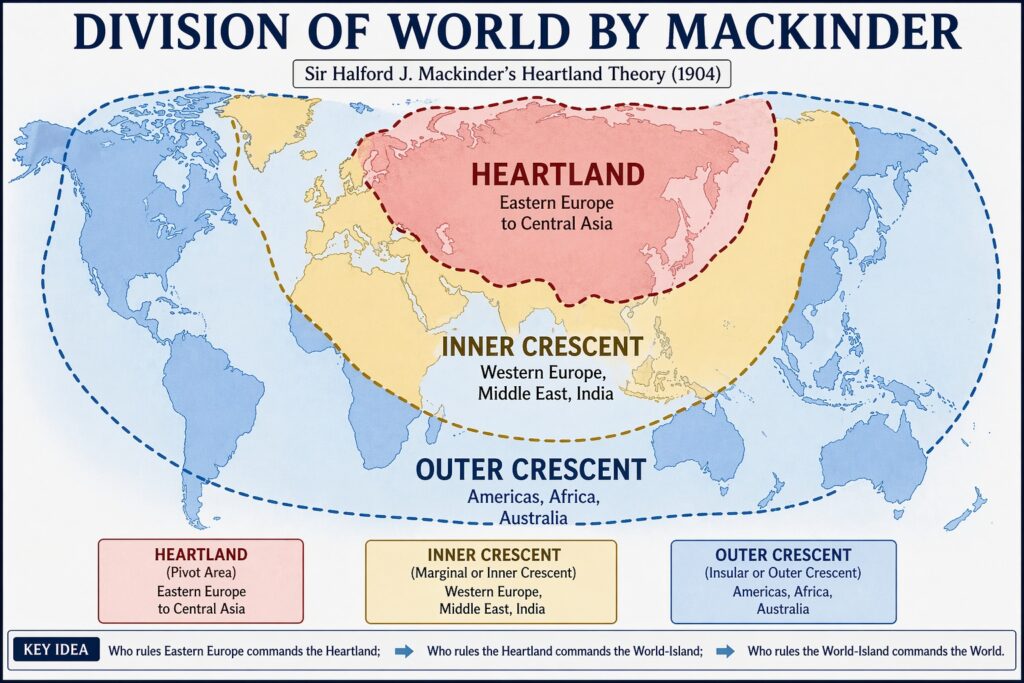 Division of World by Mackinder