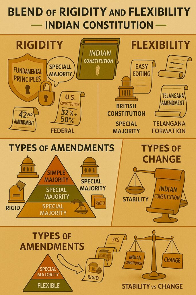 Rigidity and Flexibility of Indian Constitution