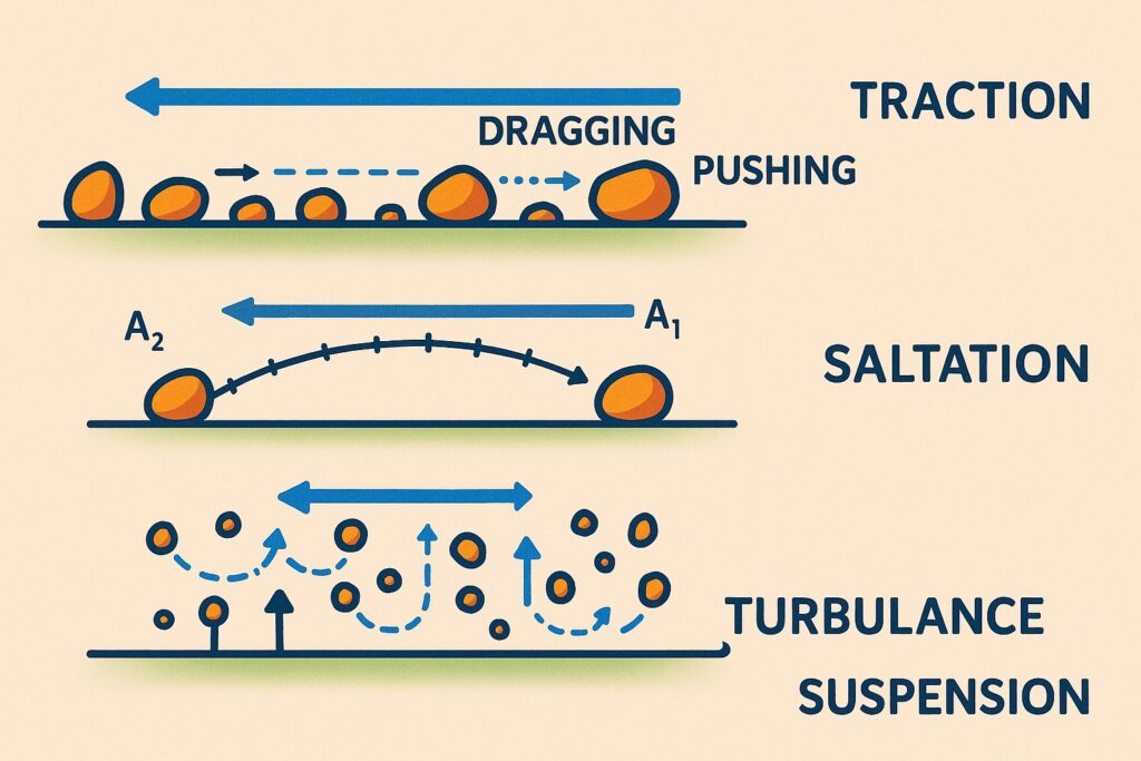 Modes of Transportation by Running Water