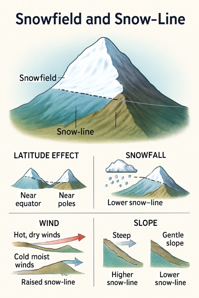 Snow Field and Snow Line Image