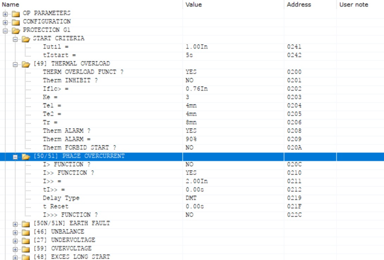 Relay Configuration