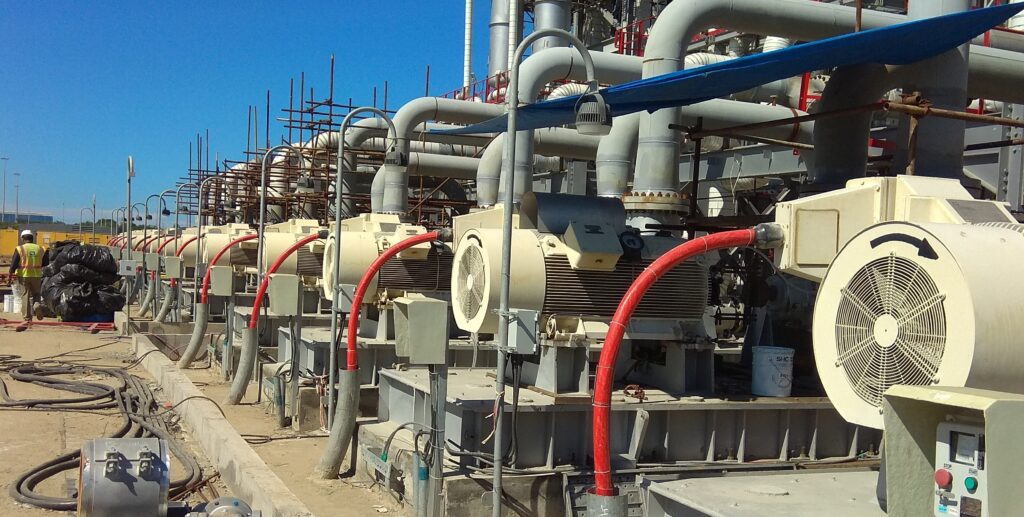 Induction Motors Installed at Site