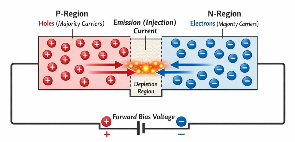 Emission Current of Diode