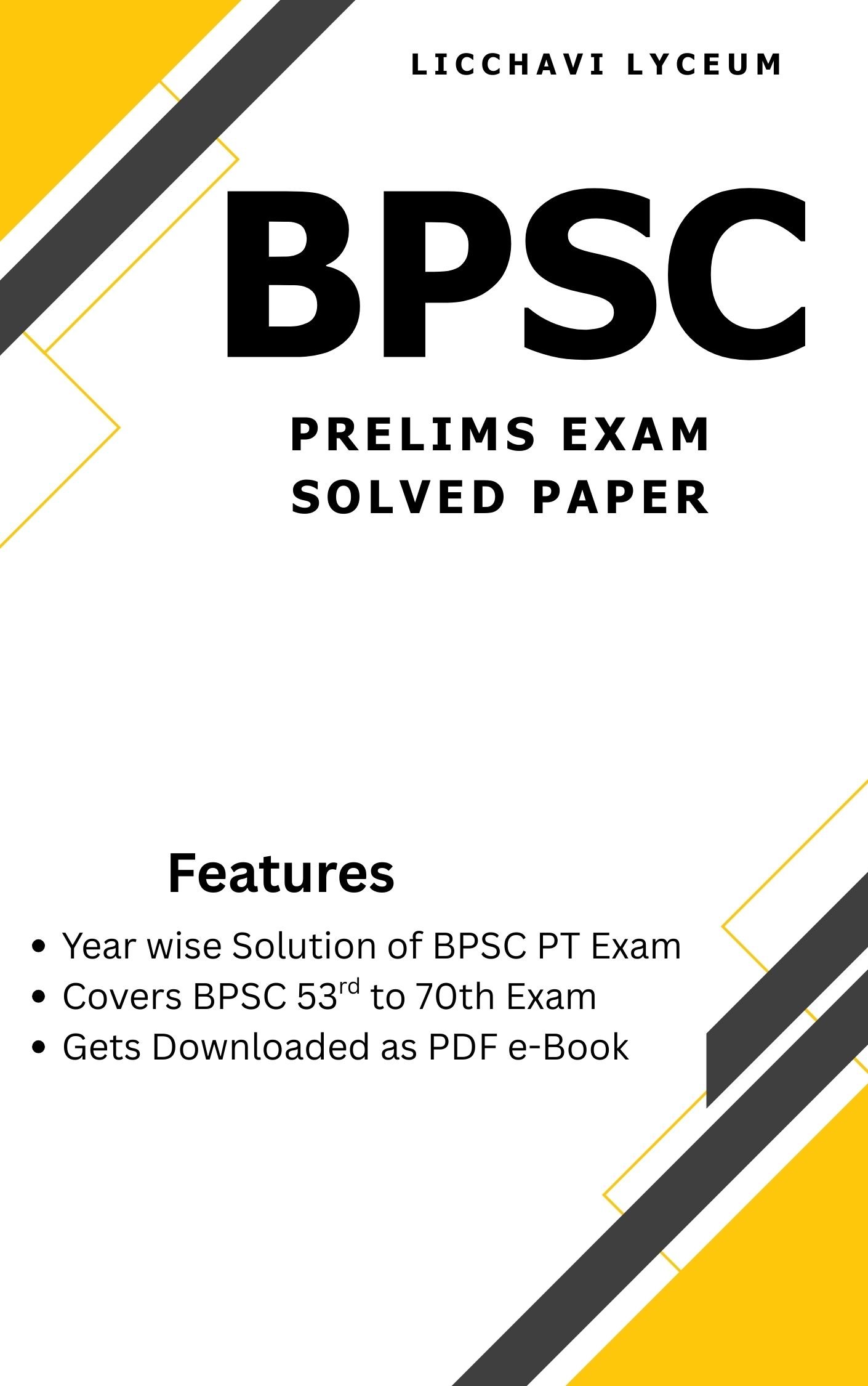 BPSC Prelims Exam Solved Question Paper