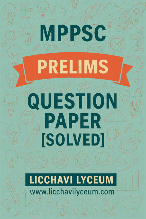 MPPSC Prelims Solved Question Paper