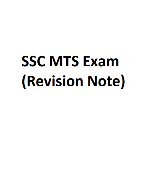 SSC MTS Exam (Revision Note)