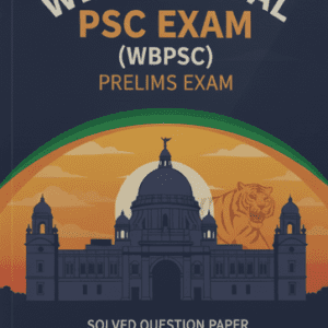 Book Cover WBPSC Prelims Exam Solved Paper