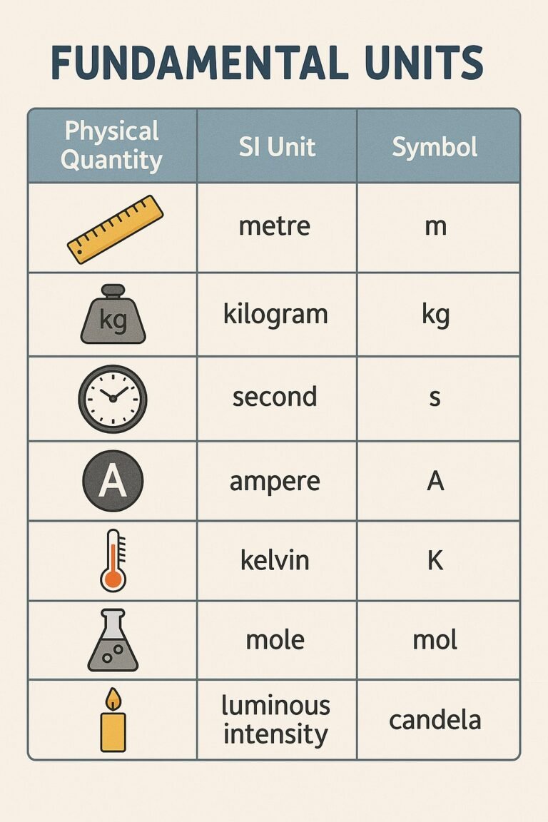 Fundamental and Derived Units - Licchavi Lyceum